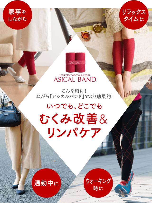 いつでも、どこでもむくみ改善＆リンパケア